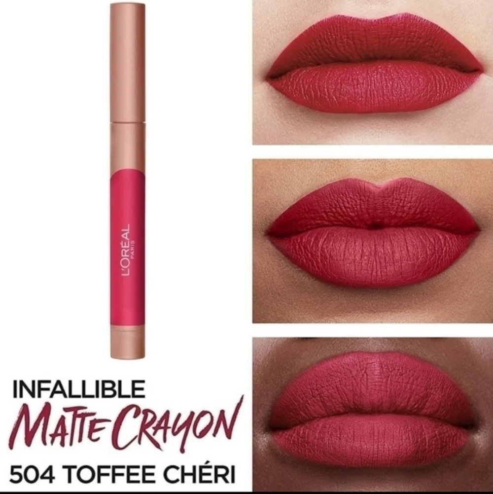 LAST ONE 🔥L'Oréal infallible matte lip Crayon 504